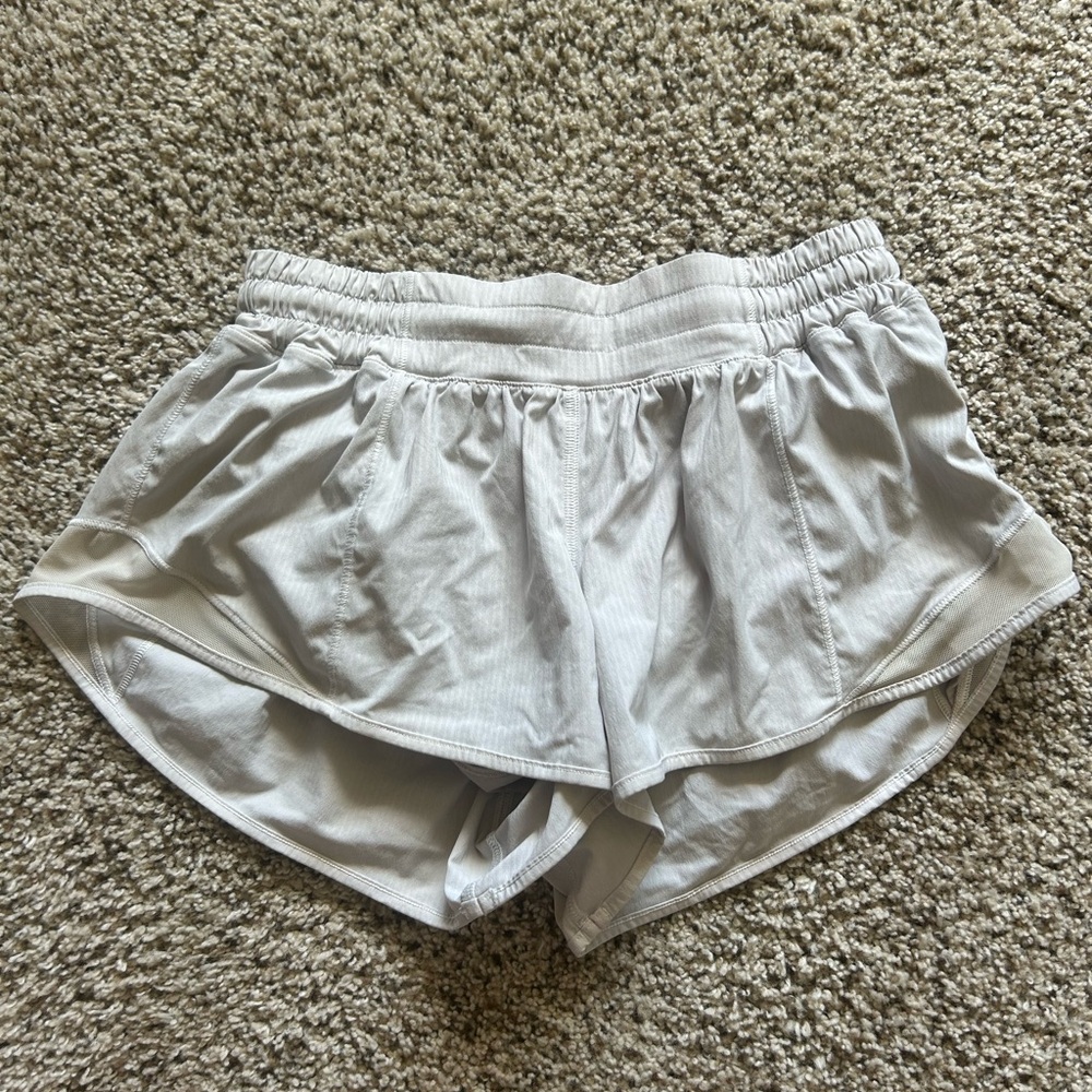 - Lululemon white Hotty Hot shorts!